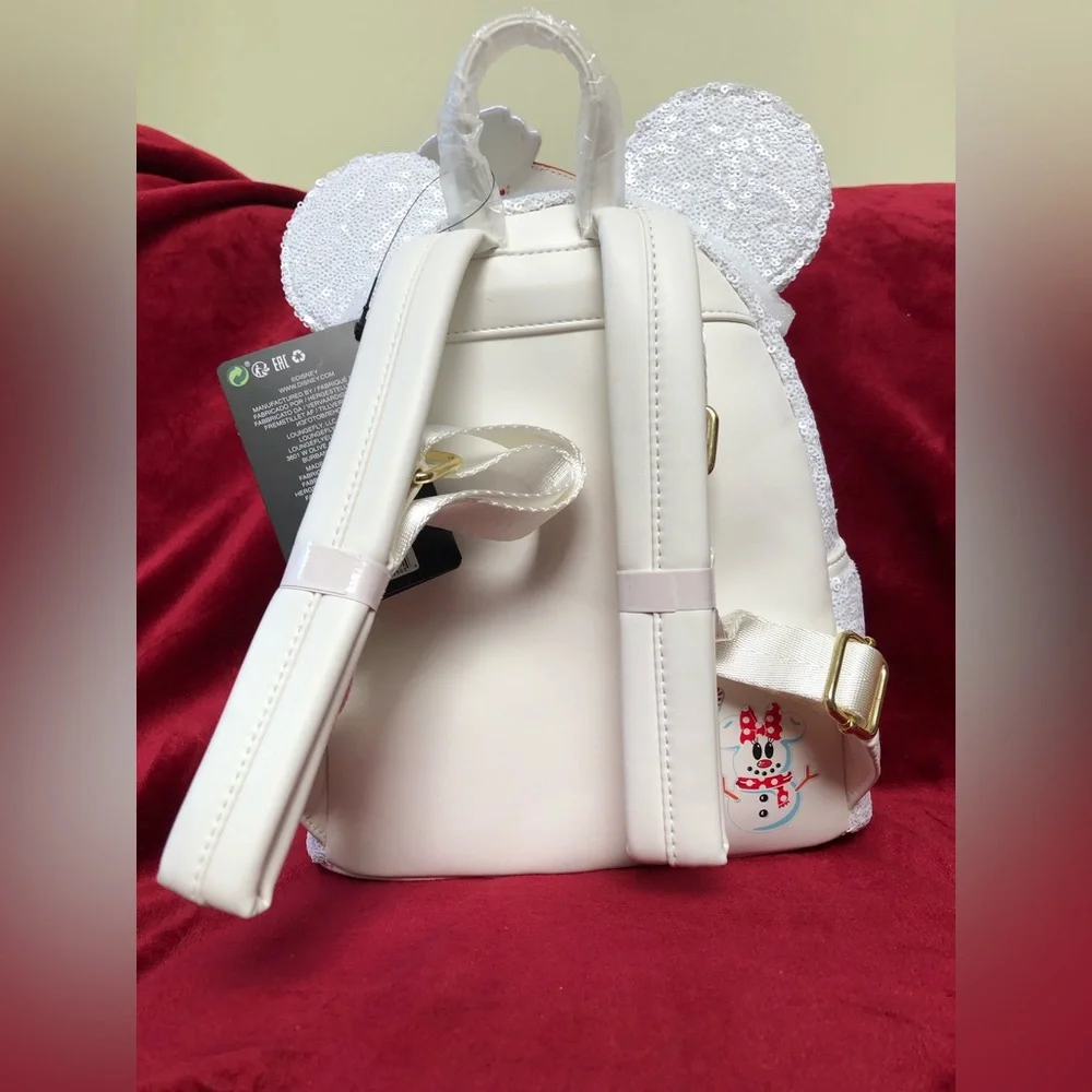 Loungefly Disney Winter Mickey Mini Backpack NWT